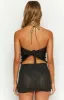 Sofie Black Sequin Knit Strapless Mini Dress sold by Beginning Boutique
