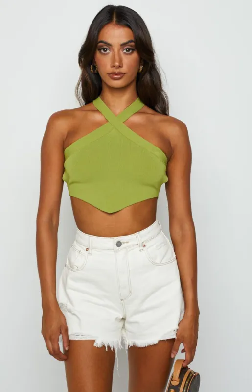 Delilah Green Top sold by Beginning Boutique