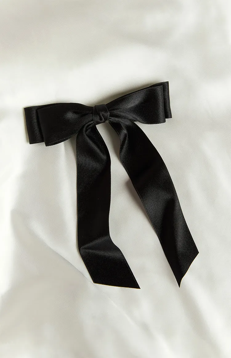 Whimsy Willow Black Bow Hair Clip sold by Beginning Boutique product image thumbnail 5