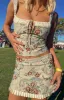 Till Forever Beige Tapestry Mini Skirt sold by Beginning Boutique