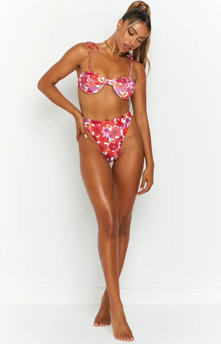 9.0 Swim Jamilla Pink Floral Bikini Bottoms sold by Beginning Boutique product image thumbnail 5