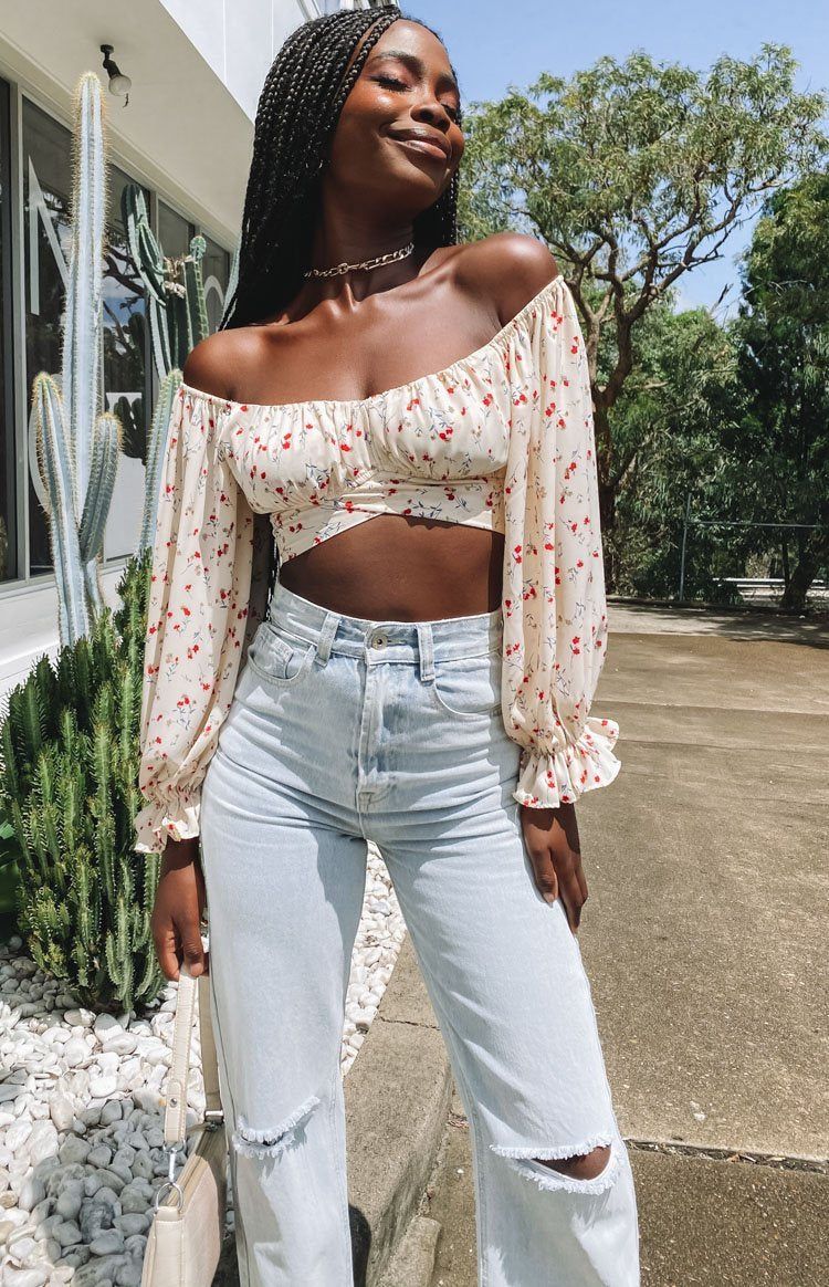 Ground Theory Top Floral sold by Beginning Boutique