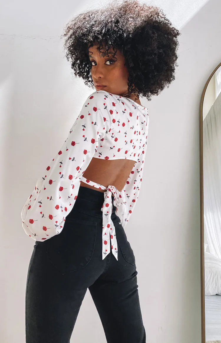 Zippy Wrap Blouse Floral sold by Beginning Boutique product image thumbnail 2