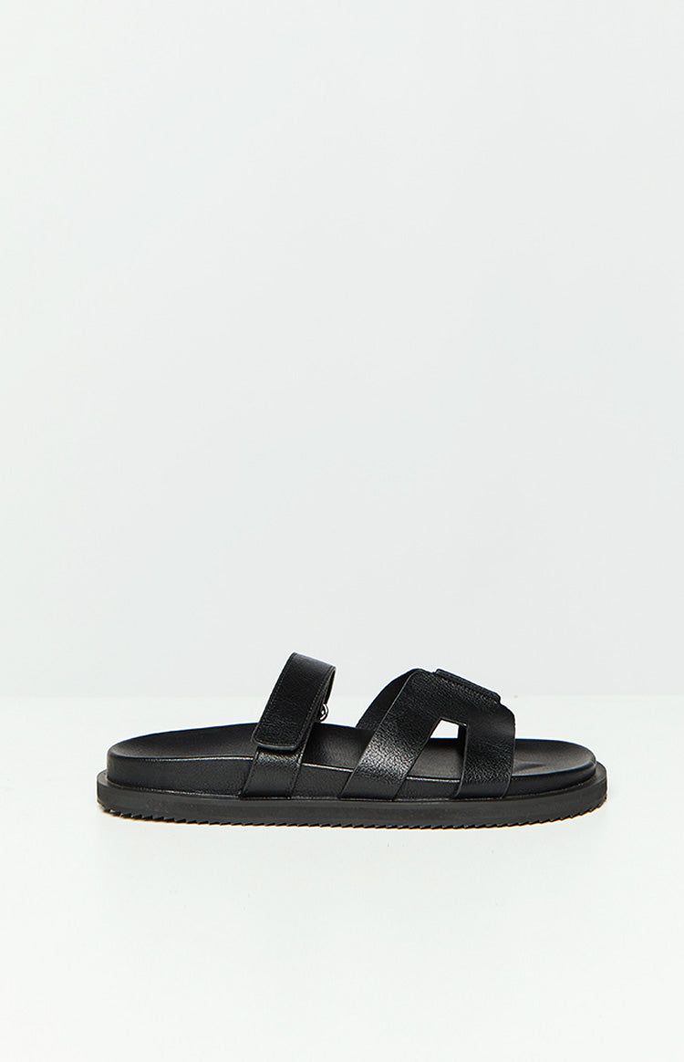 Billini Theon Black Slides sold by Beginning Boutique product image thumbnail 2