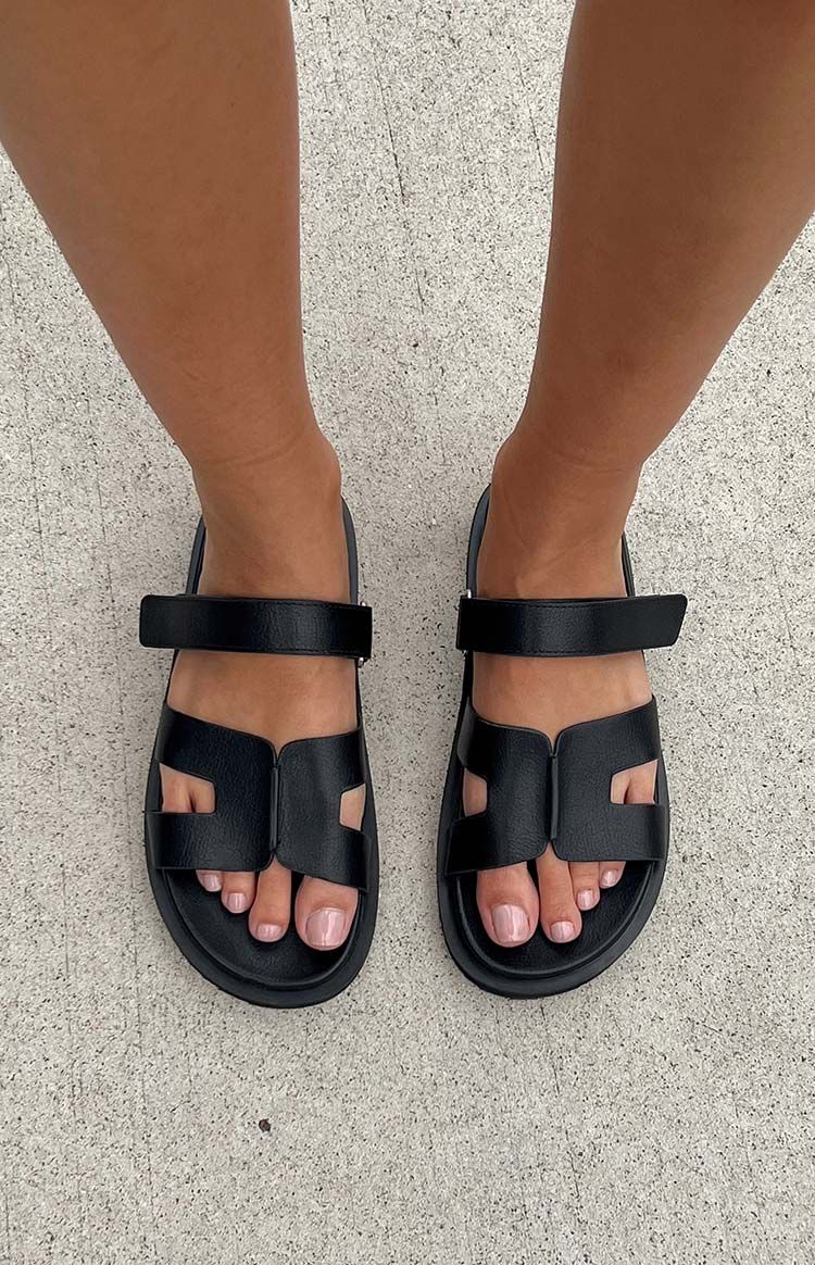 Billini Theon Black Slides sold by Beginning Boutique product image thumbnail 5