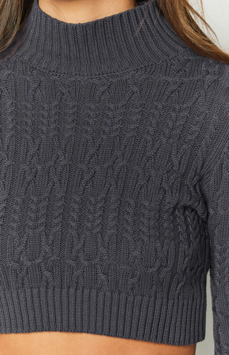 Saoirse Navy Knit Jumper sold by Beginning Boutique product image thumbnail 4
