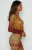 OMIGHTY Illusion Mini Skirt 001 Orange sold by Beginning Boutique