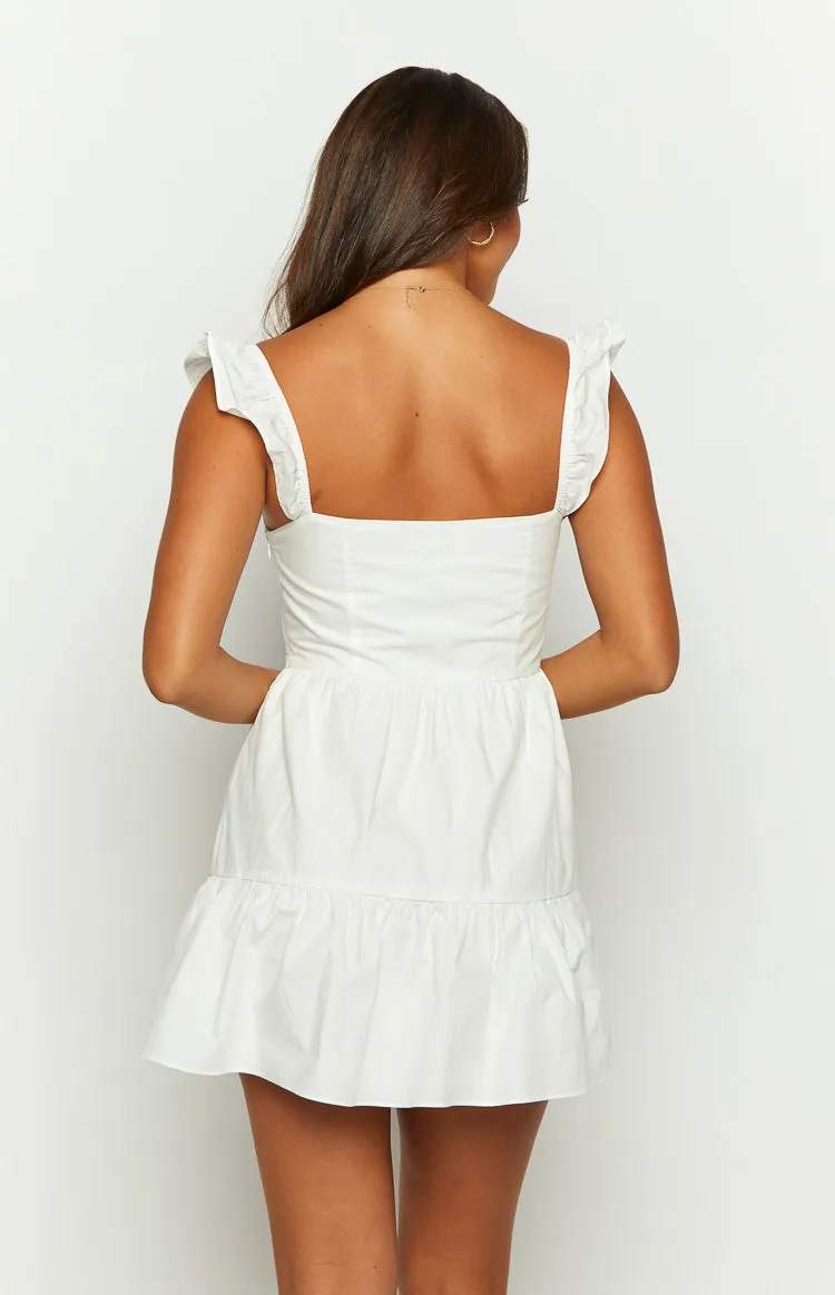 Adair White Mini Dress sold by Beginning Boutique product image thumbnail 5