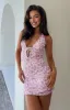 Novalie Pink Lace Mini Dress sold by Beginning Boutique