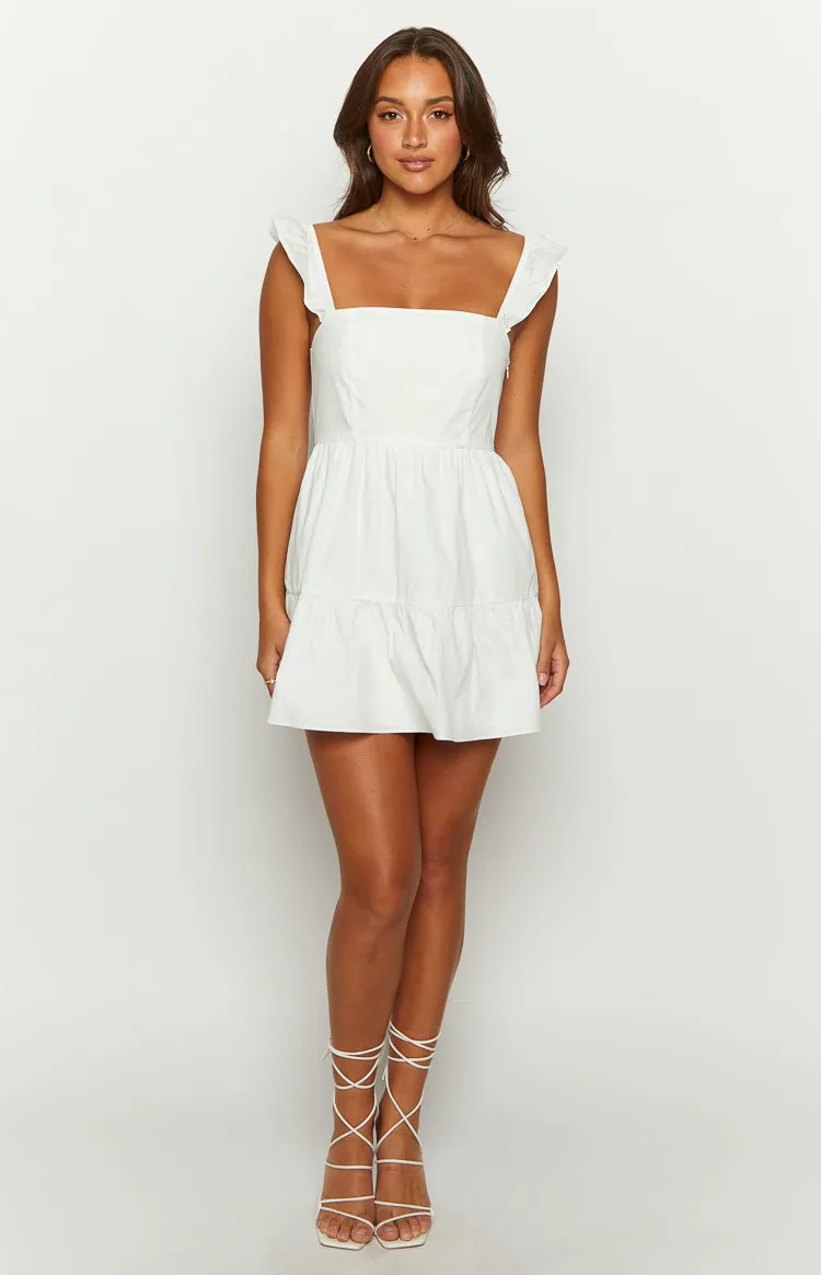 Adair White Mini Dress sold by Beginning Boutique product image thumbnail 3