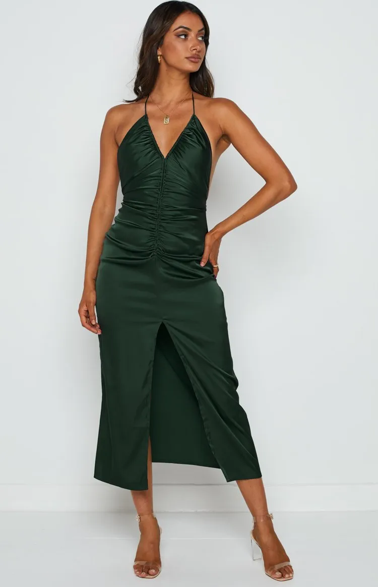 Rosey Emerald Midi Dress sold by Beginning Boutique product image thumbnail 2