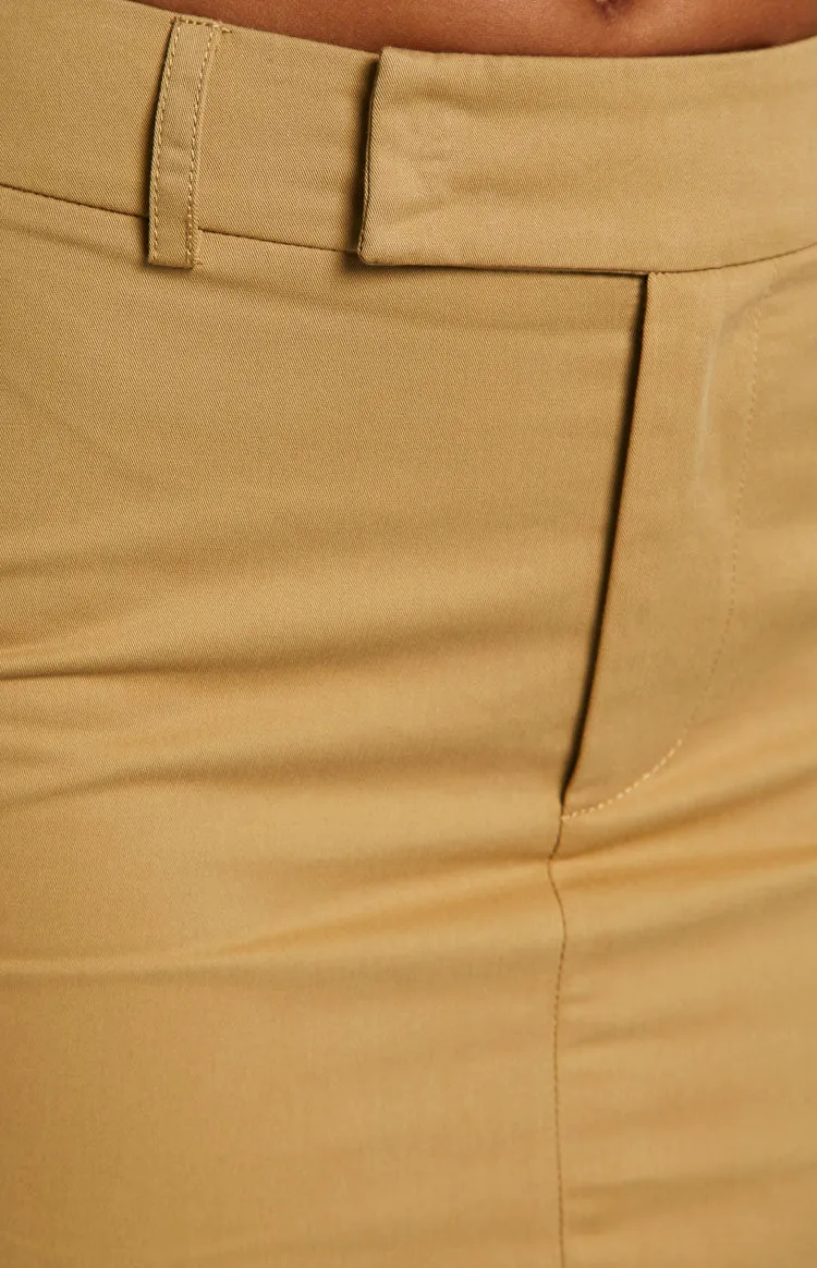 My Way Tan Maxi Skirt sold by Beginning Boutique product image thumbnail 4