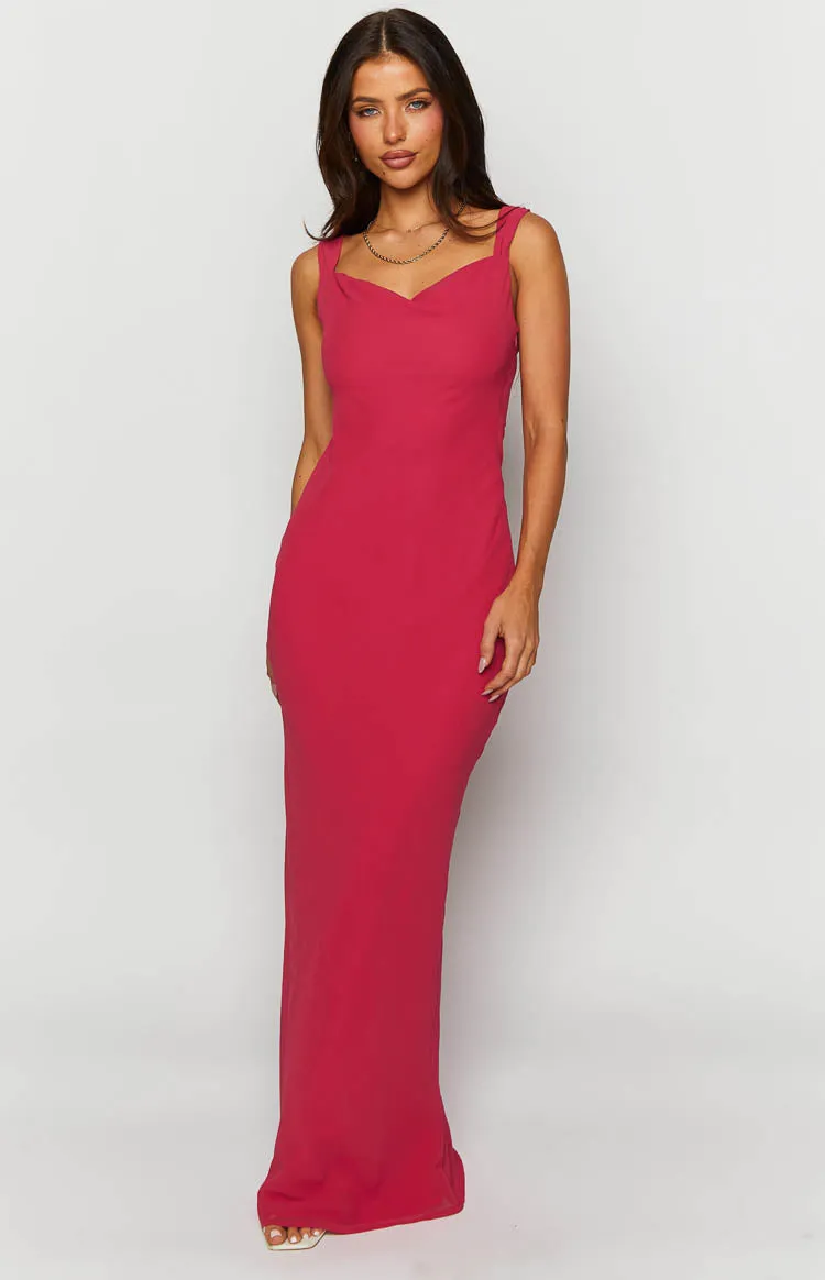 Astrid Pink Chiffon Maxi Dress sold by Beginning Boutique product image thumbnail 2