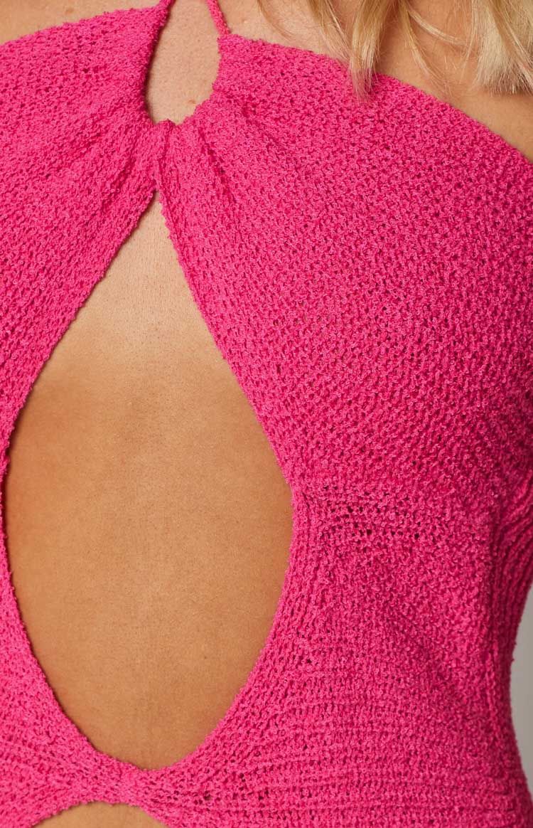 Renata Pink Cut Out Midi Dress sold by Beginning Boutique product image thumbnail 10