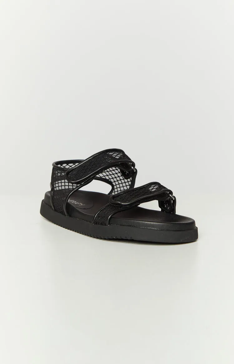 Therapy Rhode Black PU Sandals sold by Beginning Boutique product image thumbnail 2