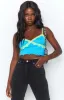 Octavia Lace Spliced Tank Top Blue sold by Beginning Boutique