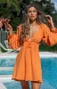 Sun's Out Mini Dress Orange sold by Beginning Boutique
