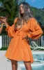 Sun's Out Mini Dress Orange sold by Beginning Boutique