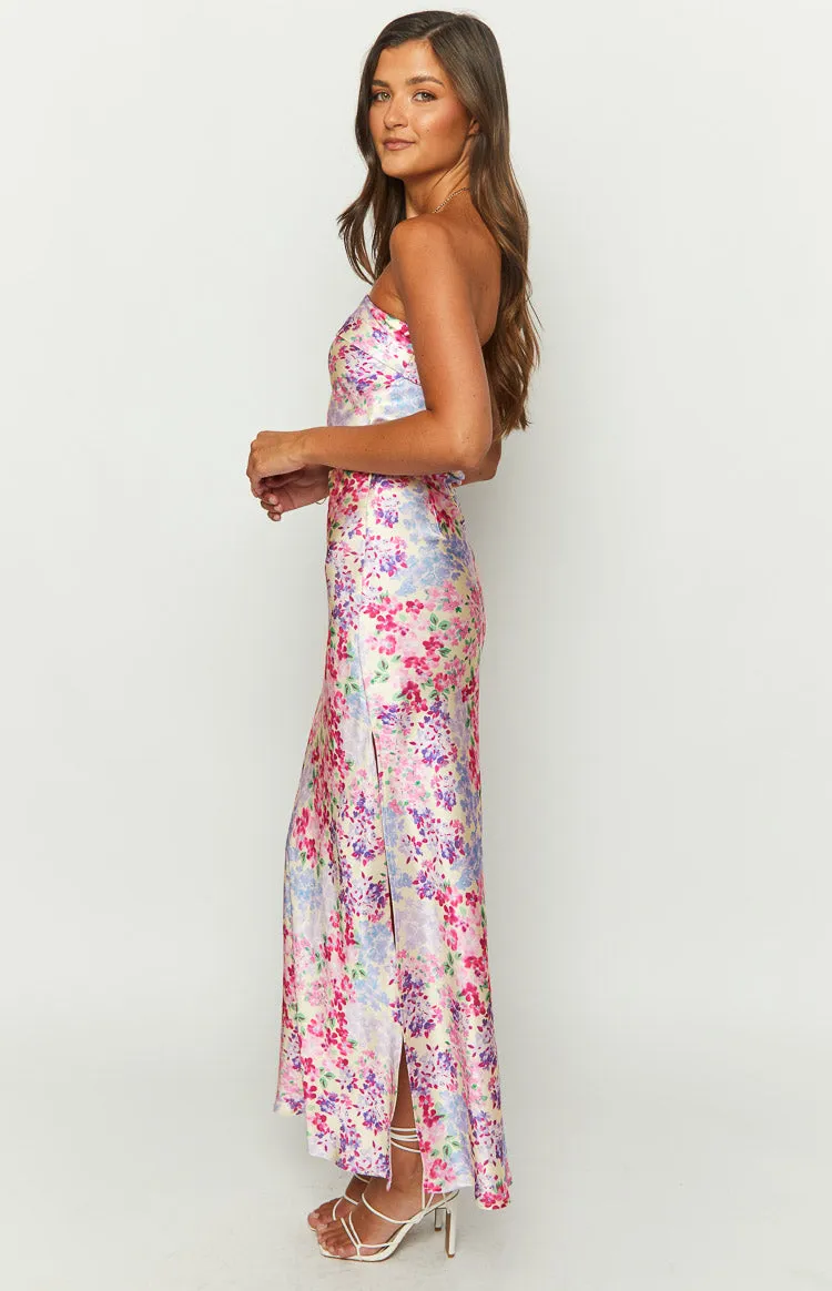 Genevieve Floral Print Maxi Skirt sold by Beginning Boutique product image thumbnail 4