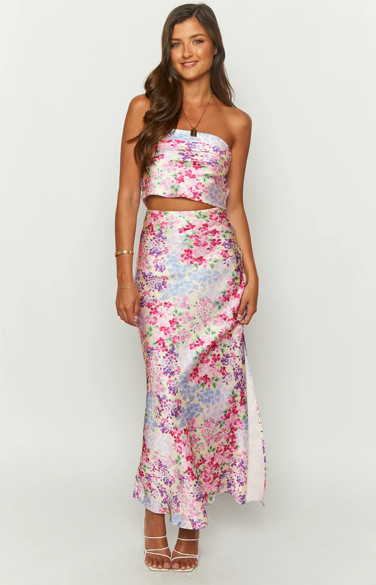 Genevieve Floral Print Maxi Skirt sold by Beginning Boutique product image thumbnail 2