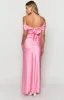 Seraphina Pink Off The Shoulder Maxi Dress sold by Beginning Boutique