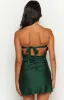 Ellie Forest Green Strapless Mini Dress sold by Beginning Boutique