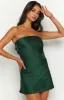 Ellie Forest Green Strapless Mini Dress sold by Beginning Boutique