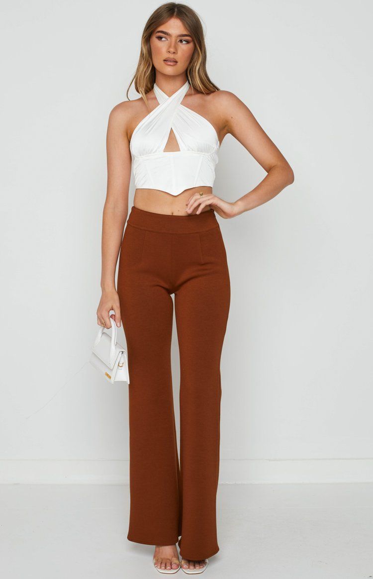 Eve Pants Brown sold by Beginning Boutique product image thumbnail 3