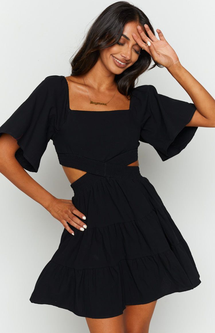 Annemaree Black Mini Dress sold by Beginning Boutique product image thumbnail 3