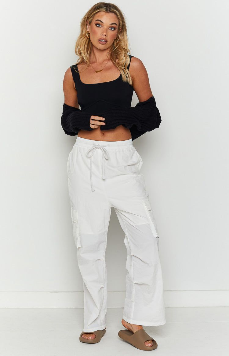 Briar White Cargo Pants sold by Beginning Boutique product image thumbnail 4