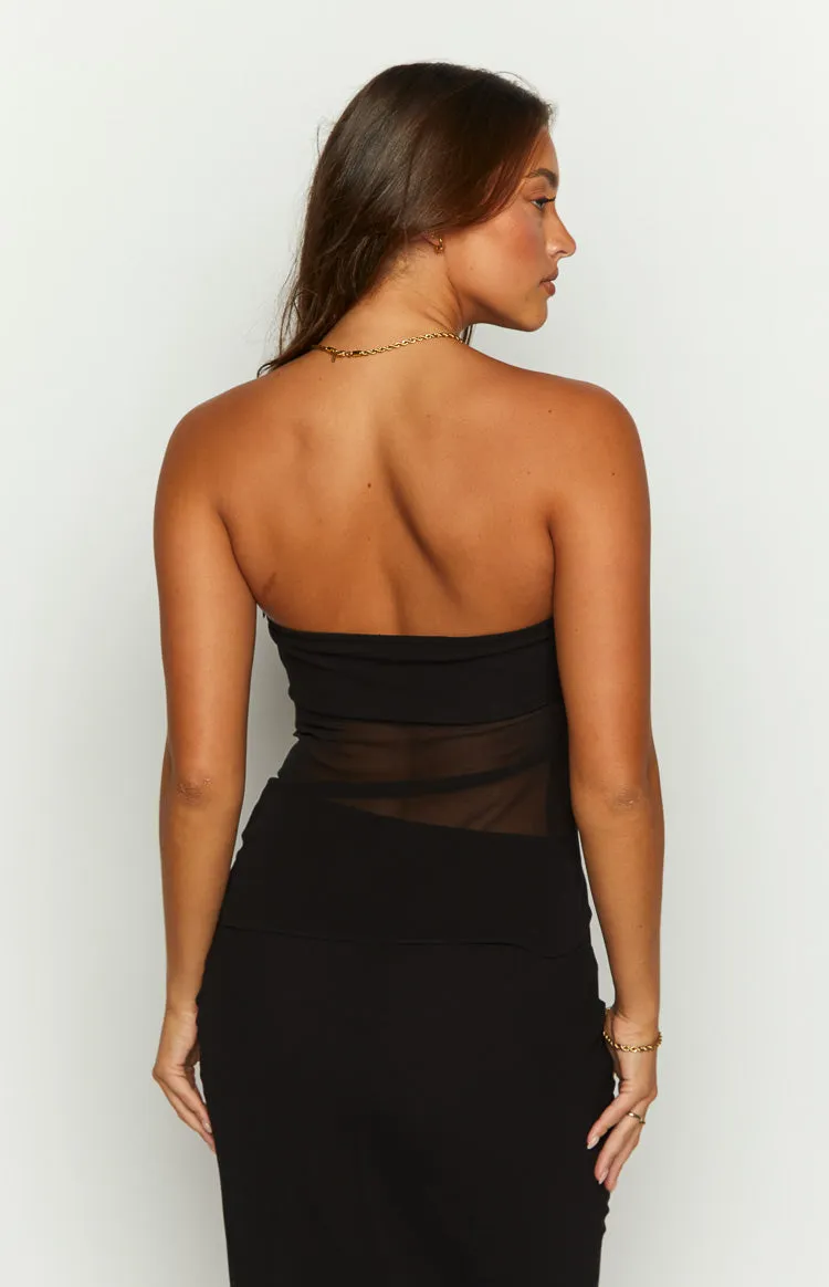 Jacqulin Black Strapless Top sold by Beginning Boutique product image thumbnail 5