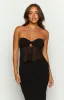 Jacqulin Black Strapless Top sold by Beginning Boutique