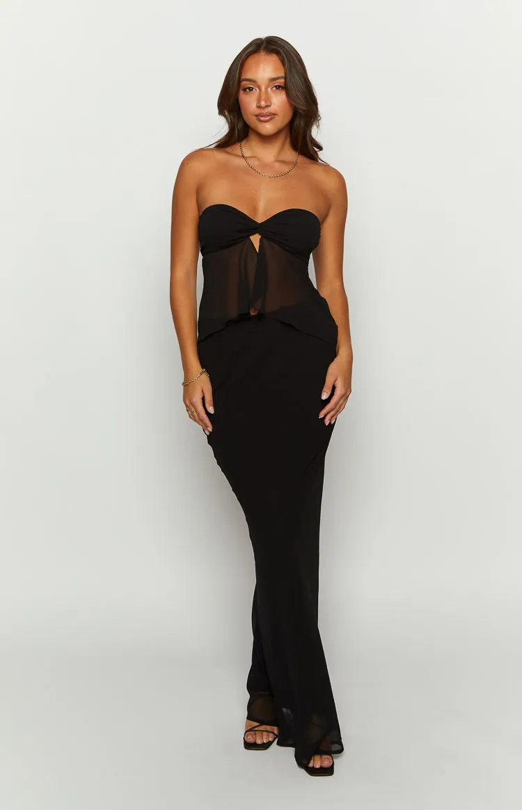 Jacqulin Black Strapless Top sold by Beginning Boutique product image thumbnail 2