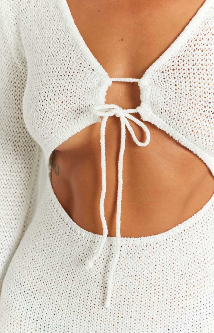 Almire White Cut Out Mini Dress sold by Beginning Boutique product image thumbnail 6