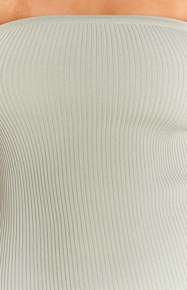 Stranger Sage Strapless Knit Maxi Dress sold by Beginning Boutique product image thumbnail 6