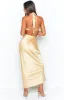 Orchid Champagne Maxi Dress sold by Beginning Boutique