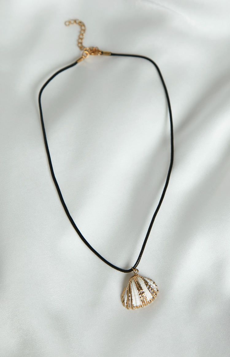 Stasi Gold Seashell Pendant Necklace sold by Beginning Boutique product image thumbnail 2