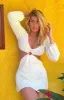 Cleo Crochet Dress White sold by Beginning Boutique