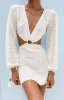 Cleo Crochet Dress White sold by Beginning Boutique