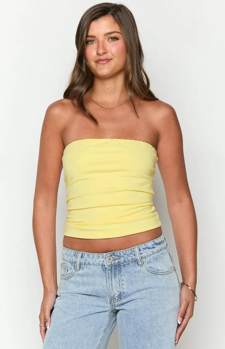 Daisy Yellow Tube Top sold by Beginning Boutique product image thumbnail 2
