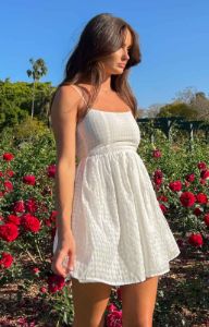overdue flair★韓国★大人気★BABYDOLL MINI DRESS_PURE WHITE BABYDOLL MINI DRESS_PURE WHITE - overdue flair