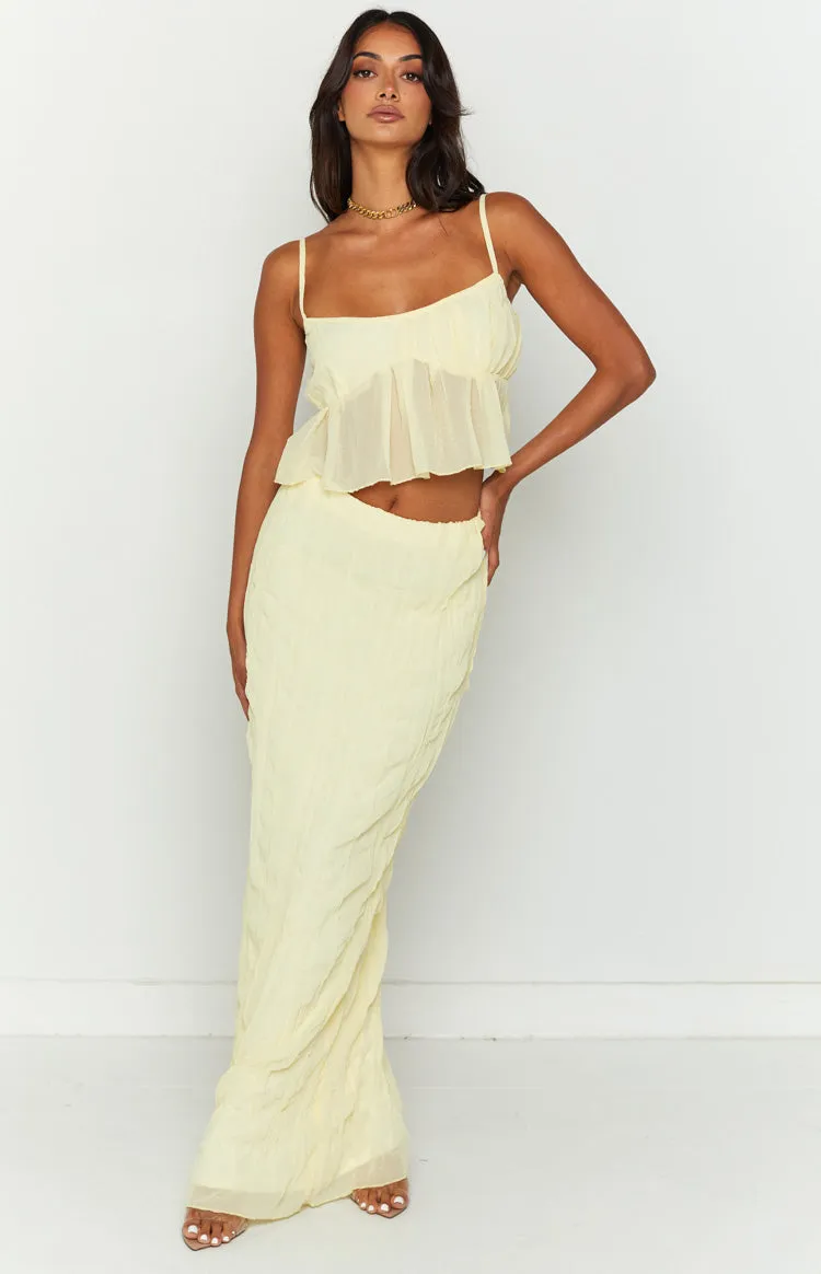 The Moment Yellow Maxi Skirt sold by Beginning Boutique product image thumbnail 3