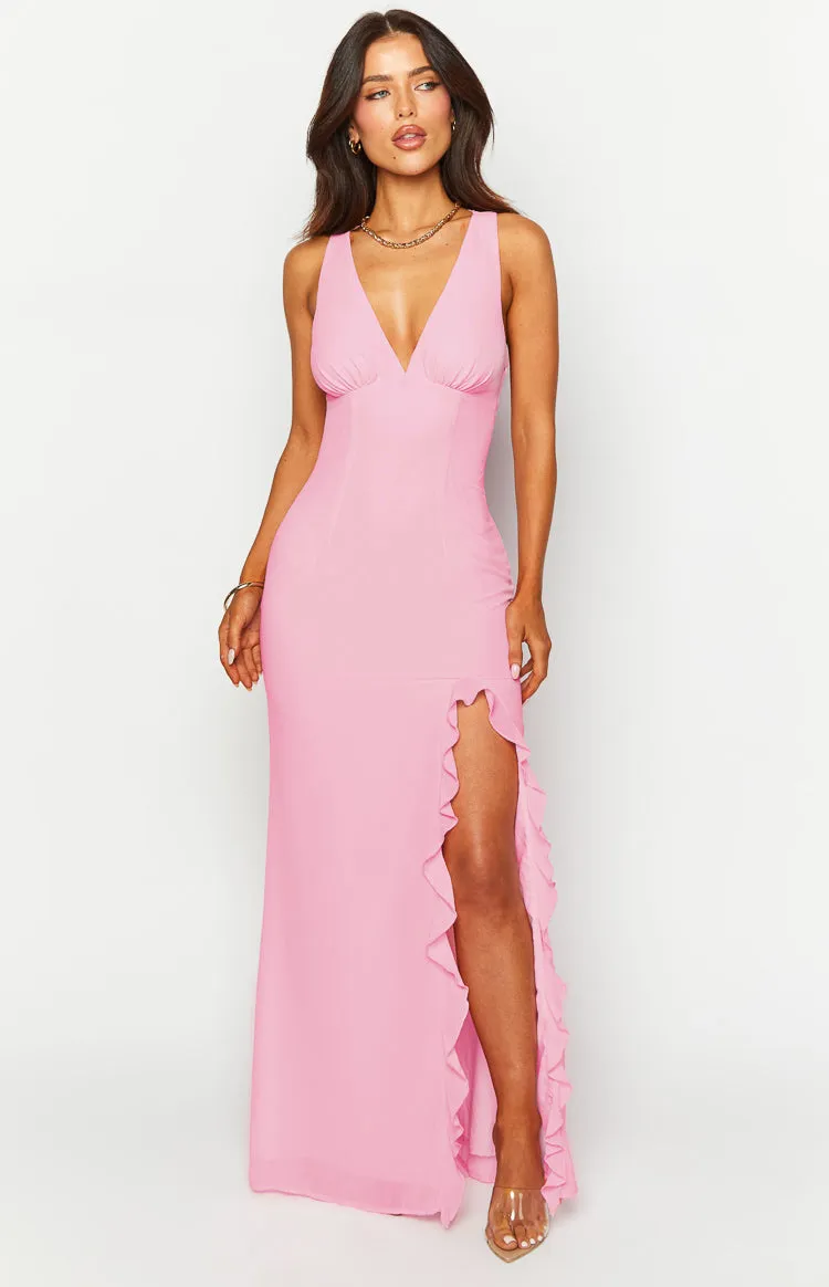 Kris Pink Maxi Dress sold by Beginning Boutique product image thumbnail 3