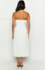 Dion White Strapless Midi Dress sold by Beginning Boutique