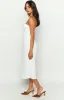 Dion White Strapless Midi Dress sold by Beginning Boutique