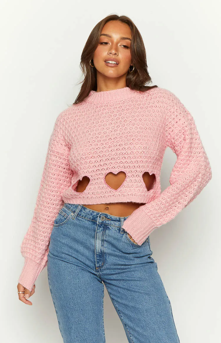 Rosie Pink Heart Jumper sold by Beginning Boutique product image thumbnail 2