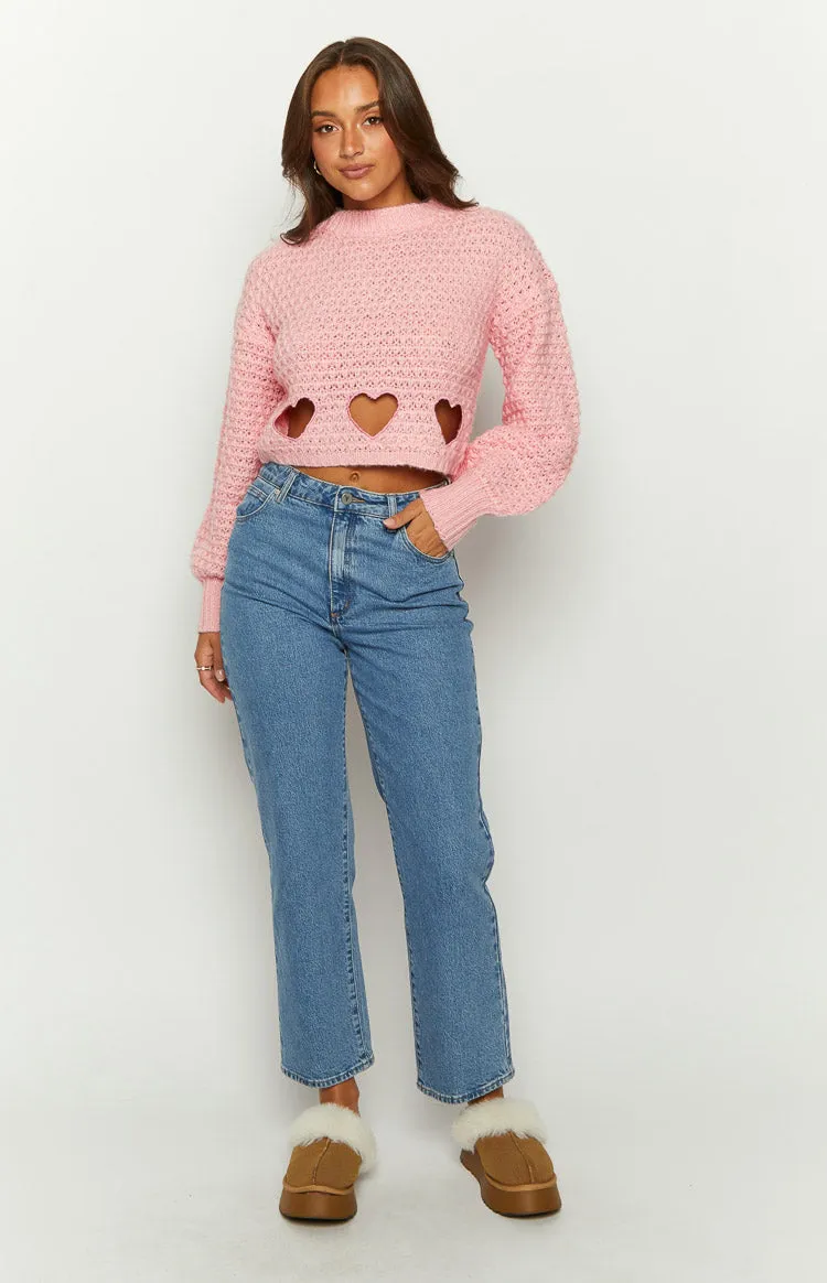Rosie Pink Heart Jumper sold by Beginning Boutique product image thumbnail 3