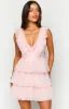 Tori Pink Tulle Mini Dress sold by Beginning Boutique