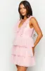 Tori Pink Tulle Mini Dress sold by Beginning Boutique