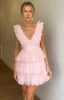 Tori Pink Tulle Mini Dress sold by Beginning Boutique